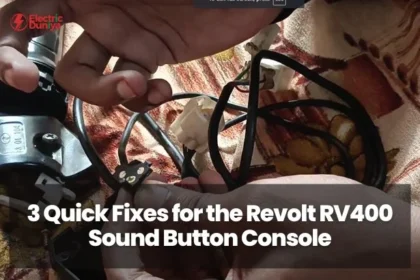 3 Quick Fixes for the Revolt RV400 Sound Button Console