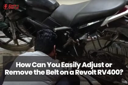 How Can You Easily Adjust or Remove the Belt on a Revolt RV400