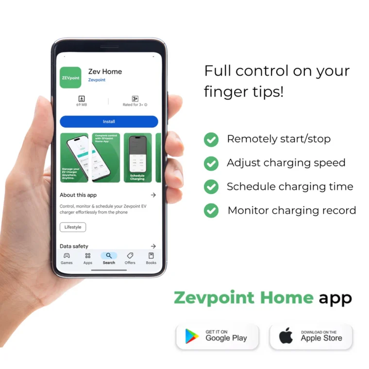 Aveo 3.6 kW Portable EV Charger by ZevPoint - Image 7