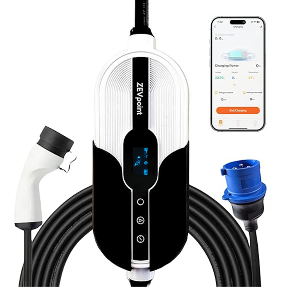 Aveo 3.6 kW Portable EV Charger by ZevPoint